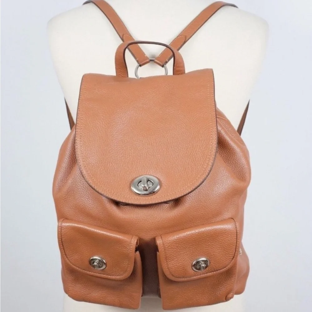 Coach Leather Backpack - Picture 7 of 9